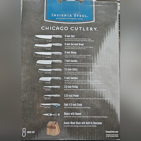 Chicago Cutlery Insignia Guided Grip 18-Piece knife set with block - Picture 8 of 8